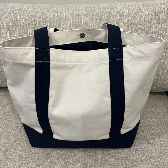 SHIRALEAH Canvas Embroidered Pickleball Paddles Large Tote Bag - Picture 6 of 10